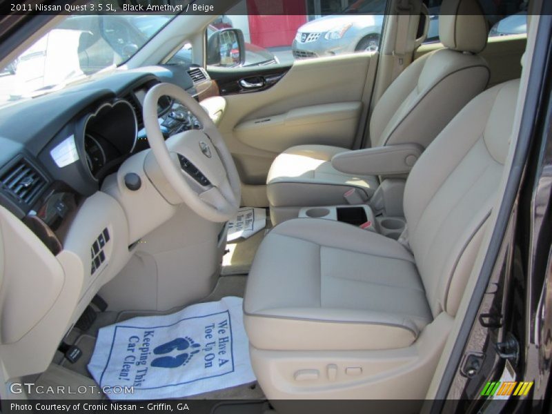 Black Amethyst / Beige 2011 Nissan Quest 3.5 SL