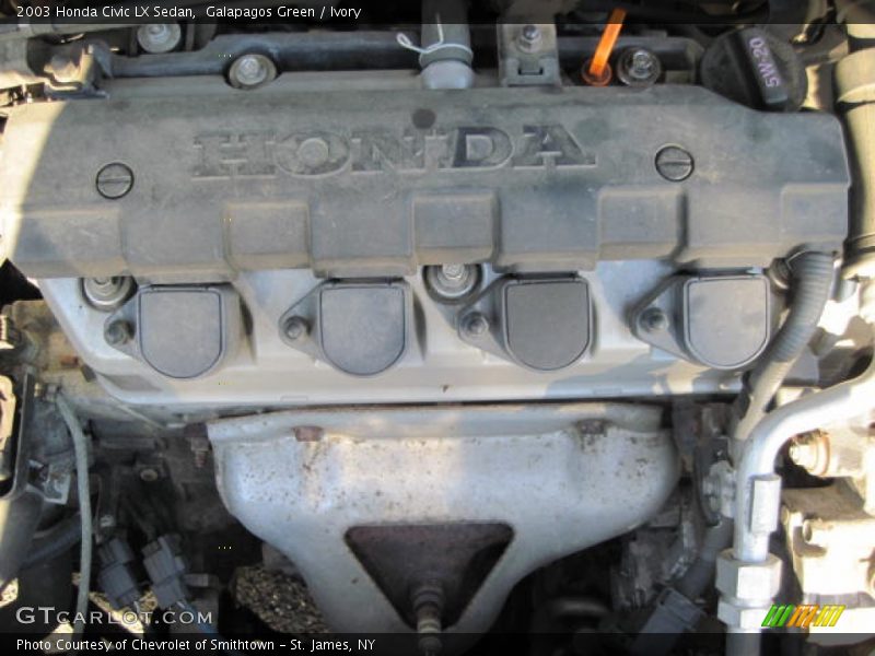 Galapagos Green / Ivory 2003 Honda Civic LX Sedan