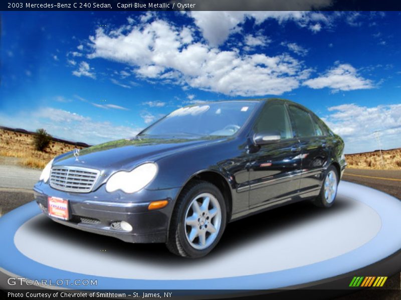 Capri Blue Metallic / Oyster 2003 Mercedes-Benz C 240 Sedan