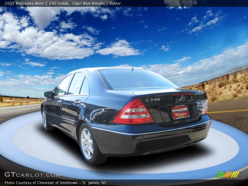Capri Blue Metallic / Oyster 2003 Mercedes-Benz C 240 Sedan