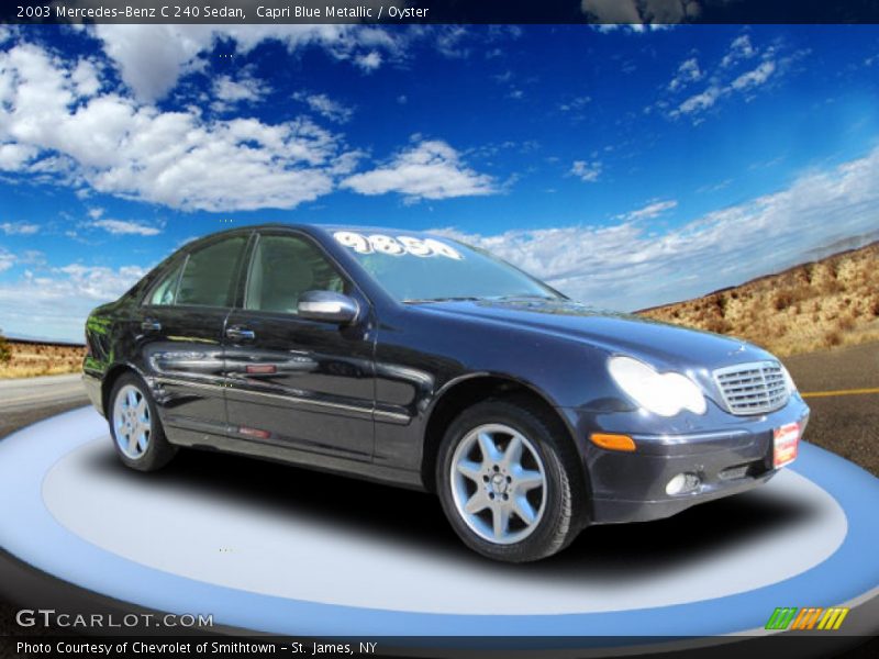 Capri Blue Metallic / Oyster 2003 Mercedes-Benz C 240 Sedan