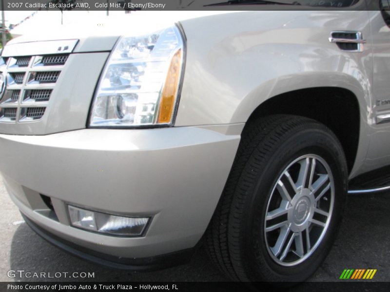 Gold Mist / Ebony/Ebony 2007 Cadillac Escalade AWD