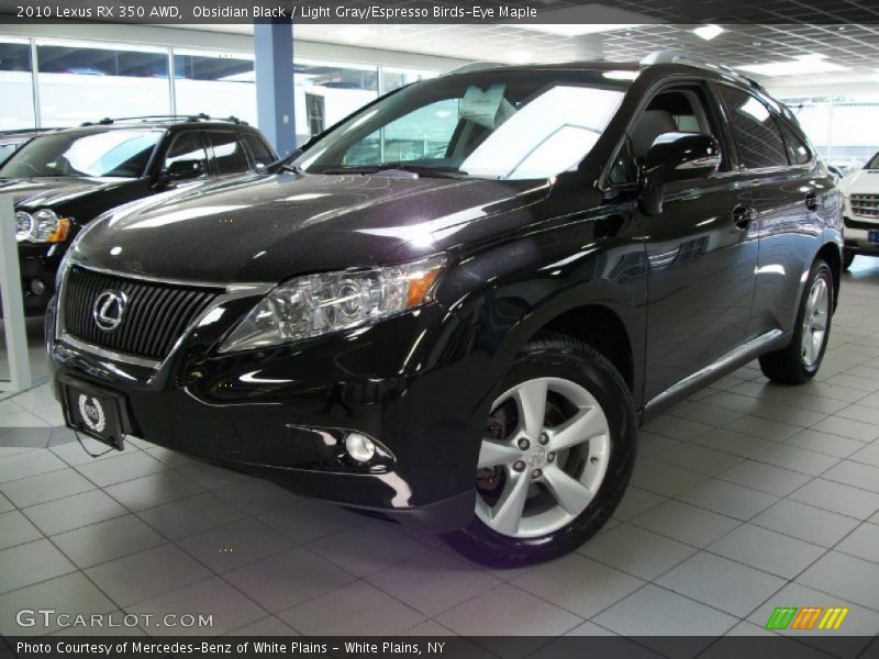 Obsidian Black / Light Gray/Espresso Birds-Eye Maple 2010 Lexus RX 350 AWD