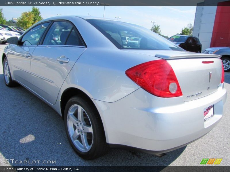 Quicksilver Metallic / Ebony 2009 Pontiac G6 V6 Sedan