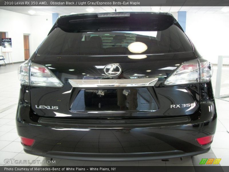 Obsidian Black / Light Gray/Espresso Birds-Eye Maple 2010 Lexus RX 350 AWD