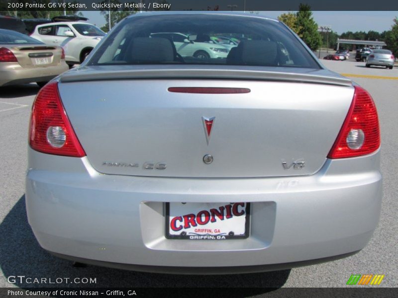 Quicksilver Metallic / Ebony 2009 Pontiac G6 V6 Sedan