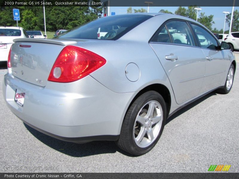 Quicksilver Metallic / Ebony 2009 Pontiac G6 V6 Sedan