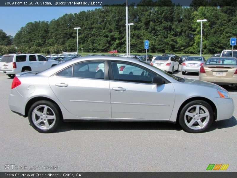 Quicksilver Metallic / Ebony 2009 Pontiac G6 V6 Sedan