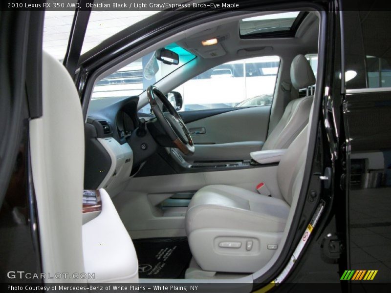 Obsidian Black / Light Gray/Espresso Birds-Eye Maple 2010 Lexus RX 350 AWD