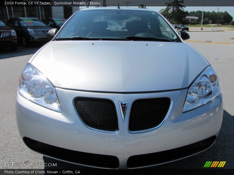 Quicksilver Metallic / Ebony 2009 Pontiac G6 V6 Sedan