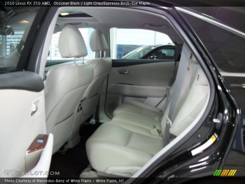 Obsidian Black / Light Gray/Espresso Birds-Eye Maple 2010 Lexus RX 350 AWD