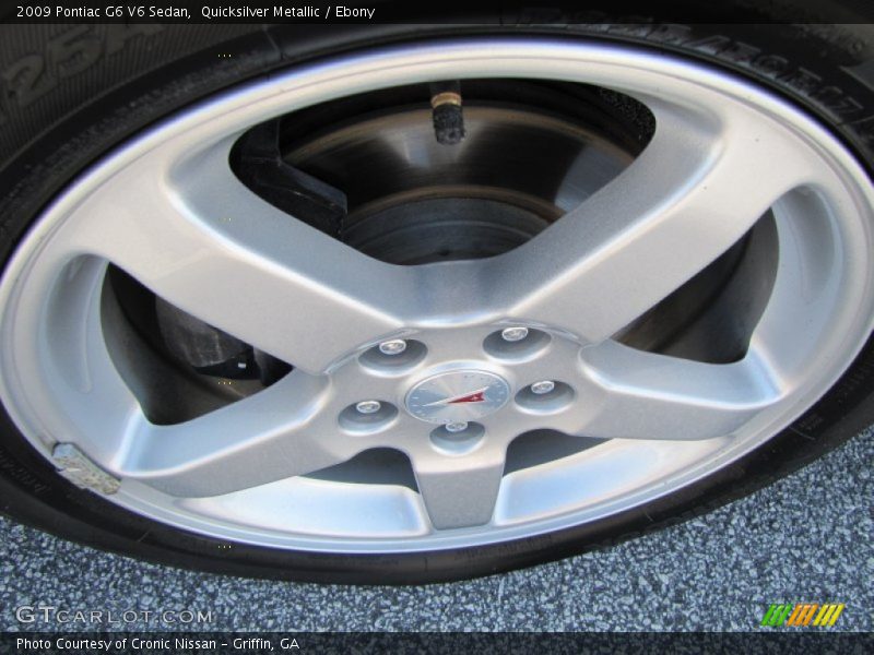 Quicksilver Metallic / Ebony 2009 Pontiac G6 V6 Sedan
