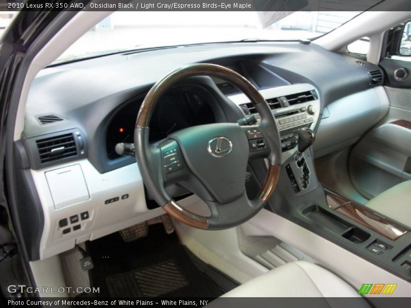 Obsidian Black / Light Gray/Espresso Birds-Eye Maple 2010 Lexus RX 350 AWD
