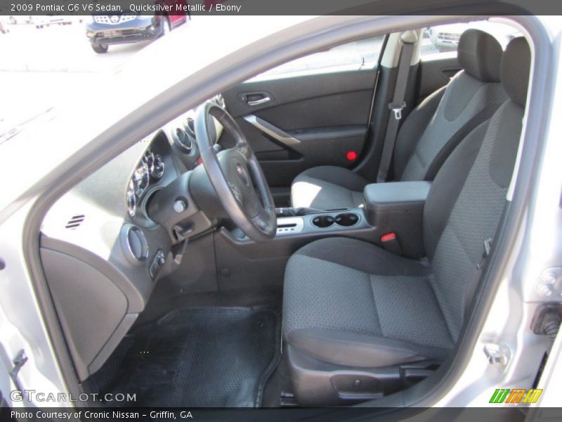 Quicksilver Metallic / Ebony 2009 Pontiac G6 V6 Sedan