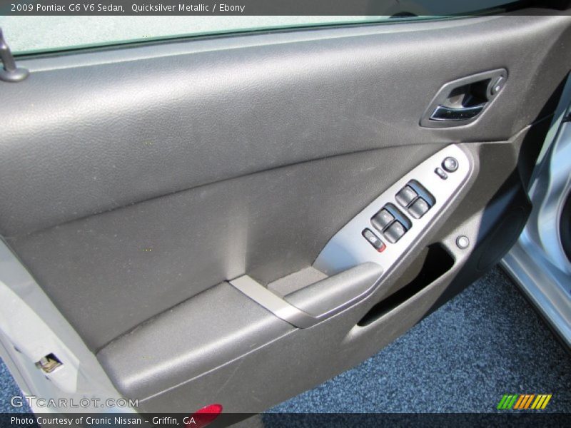 Quicksilver Metallic / Ebony 2009 Pontiac G6 V6 Sedan