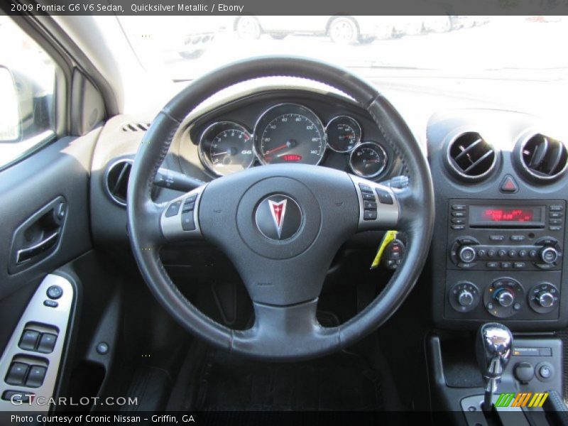Quicksilver Metallic / Ebony 2009 Pontiac G6 V6 Sedan