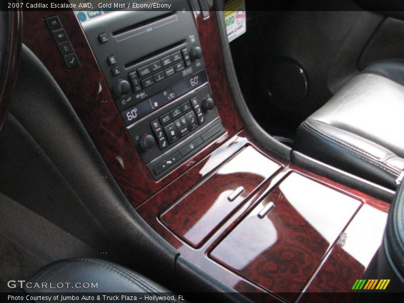 Gold Mist / Ebony/Ebony 2007 Cadillac Escalade AWD