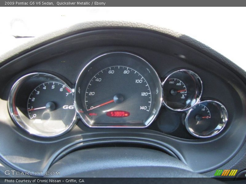 Quicksilver Metallic / Ebony 2009 Pontiac G6 V6 Sedan