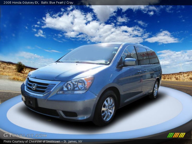 Baltic Blue Pearl / Gray 2008 Honda Odyssey EX