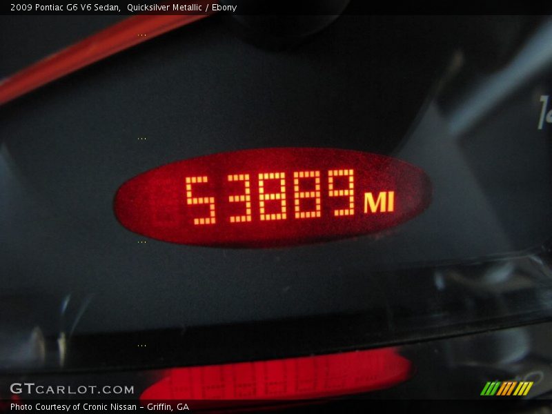 Quicksilver Metallic / Ebony 2009 Pontiac G6 V6 Sedan