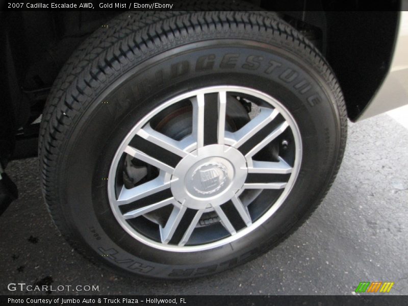Gold Mist / Ebony/Ebony 2007 Cadillac Escalade AWD