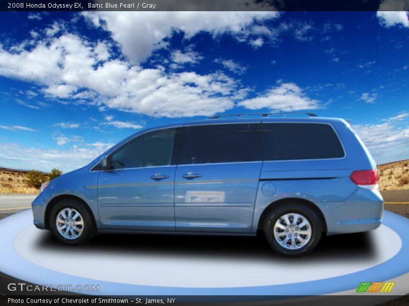 Baltic Blue Pearl / Gray 2008 Honda Odyssey EX
