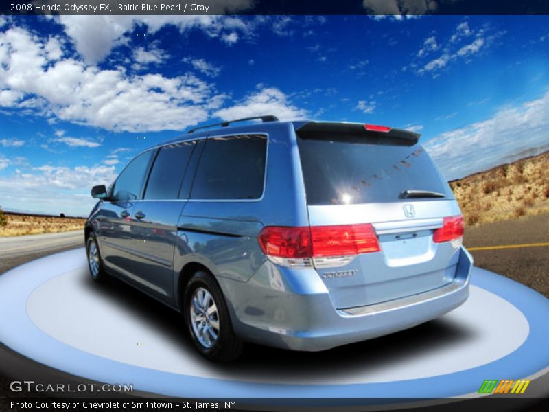 Baltic Blue Pearl / Gray 2008 Honda Odyssey EX
