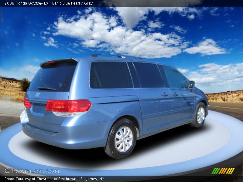 Baltic Blue Pearl / Gray 2008 Honda Odyssey EX