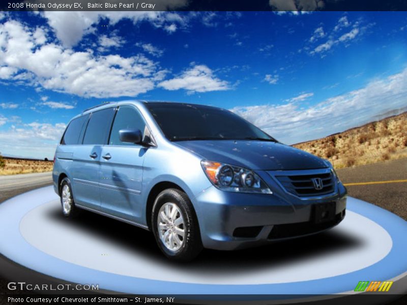 Baltic Blue Pearl / Gray 2008 Honda Odyssey EX