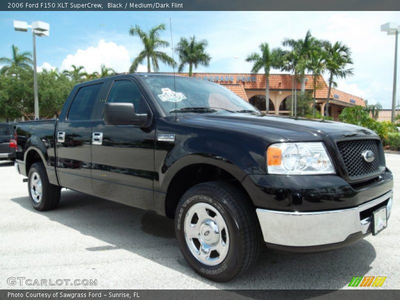 Black / Medium/Dark Flint 2006 Ford F150 XLT SuperCrew