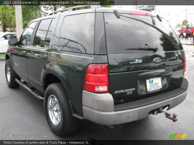 Aspen Green Metallic / Medium Parchment 2002 Ford Explorer XLS