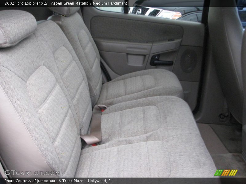 Aspen Green Metallic / Medium Parchment 2002 Ford Explorer XLS
