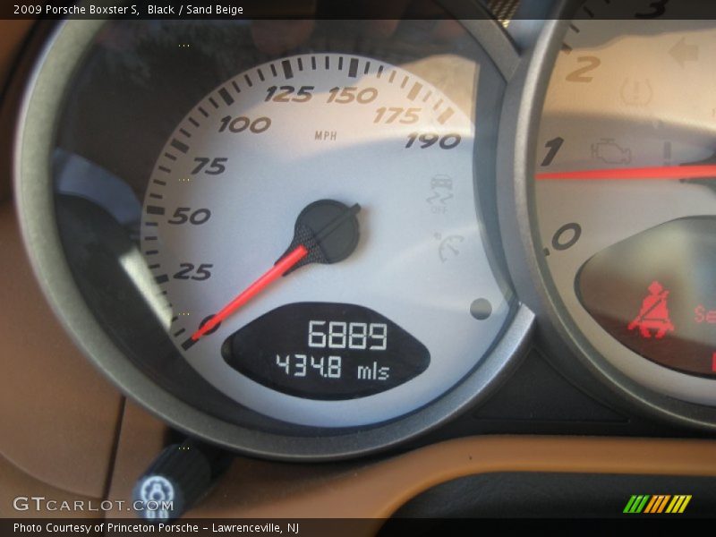 Black / Sand Beige 2009 Porsche Boxster S