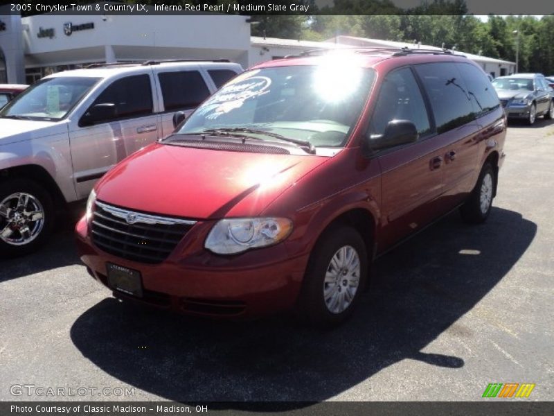 Inferno Red Pearl / Medium Slate Gray 2005 Chrysler Town & Country LX