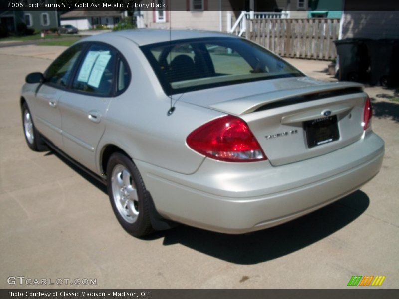 Gold Ash Metallic / Ebony Black 2006 Ford Taurus SE