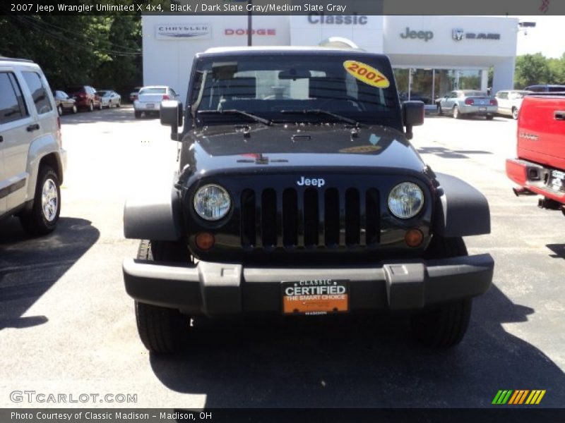 Black / Dark Slate Gray/Medium Slate Gray 2007 Jeep Wrangler Unlimited X 4x4