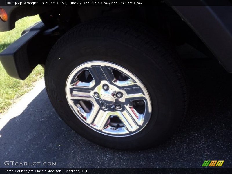 Black / Dark Slate Gray/Medium Slate Gray 2007 Jeep Wrangler Unlimited X 4x4
