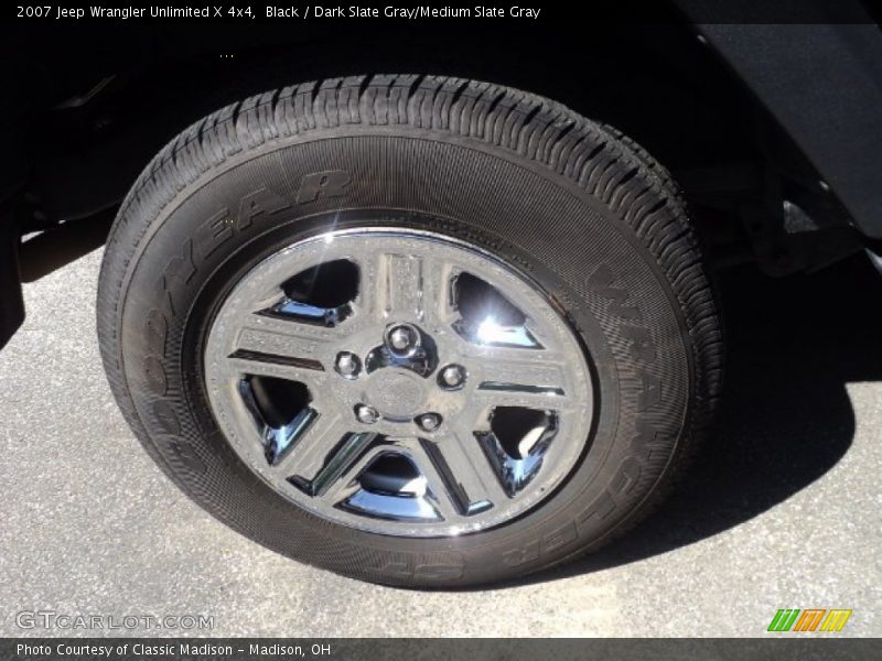 Black / Dark Slate Gray/Medium Slate Gray 2007 Jeep Wrangler Unlimited X 4x4