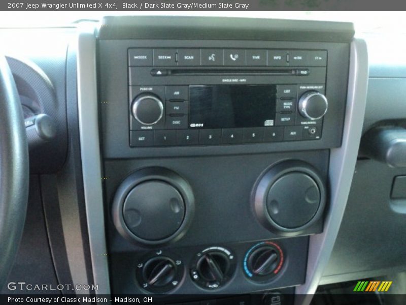Black / Dark Slate Gray/Medium Slate Gray 2007 Jeep Wrangler Unlimited X 4x4