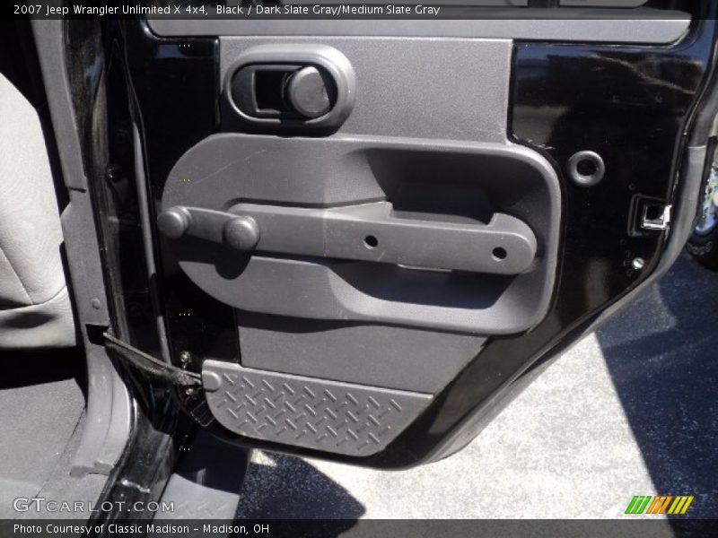 Black / Dark Slate Gray/Medium Slate Gray 2007 Jeep Wrangler Unlimited X 4x4