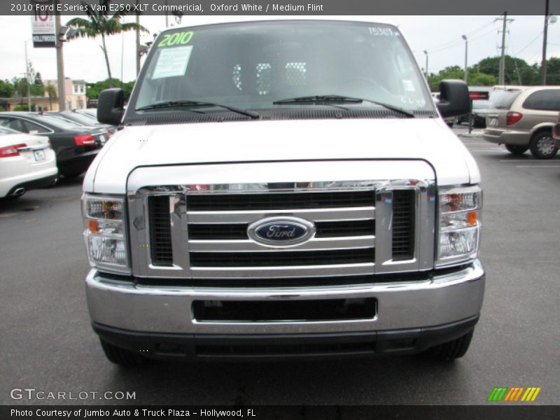 Oxford White / Medium Flint 2010 Ford E Series Van E250 XLT Commericial