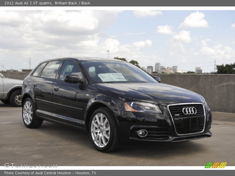 Brilliant Black / Black 2012 Audi A3 2.0T quattro