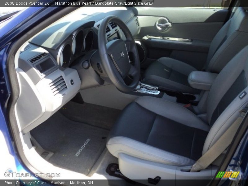 Marathon Blue Pearl / Dark Slate Gray/Light Slate Gray 2008 Dodge Avenger SXT