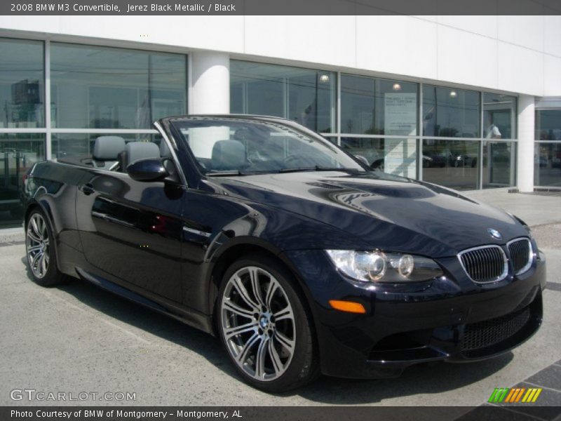 Jerez Black Metallic / Black 2008 BMW M3 Convertible