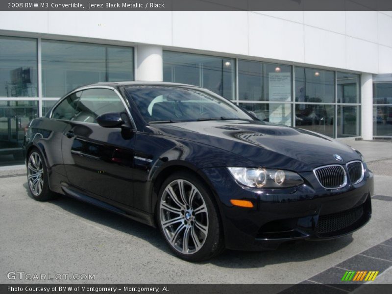 Jerez Black Metallic / Black 2008 BMW M3 Convertible