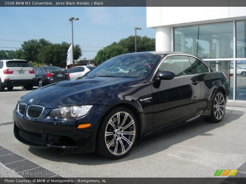 Jerez Black Metallic / Black 2008 BMW M3 Convertible
