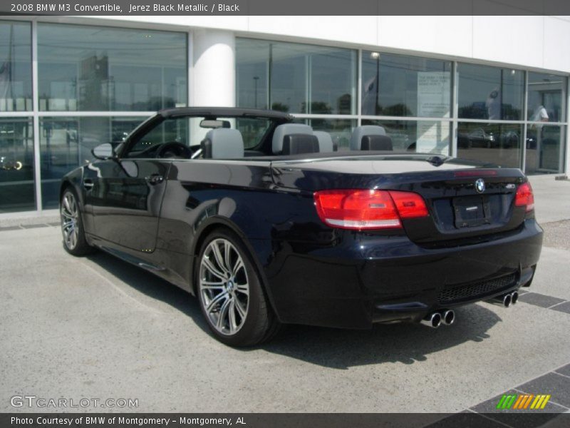 Jerez Black Metallic / Black 2008 BMW M3 Convertible