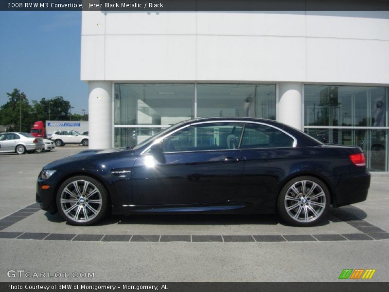 Jerez Black Metallic / Black 2008 BMW M3 Convertible