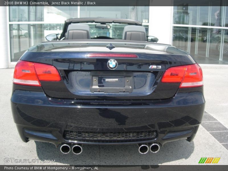 Jerez Black Metallic / Black 2008 BMW M3 Convertible