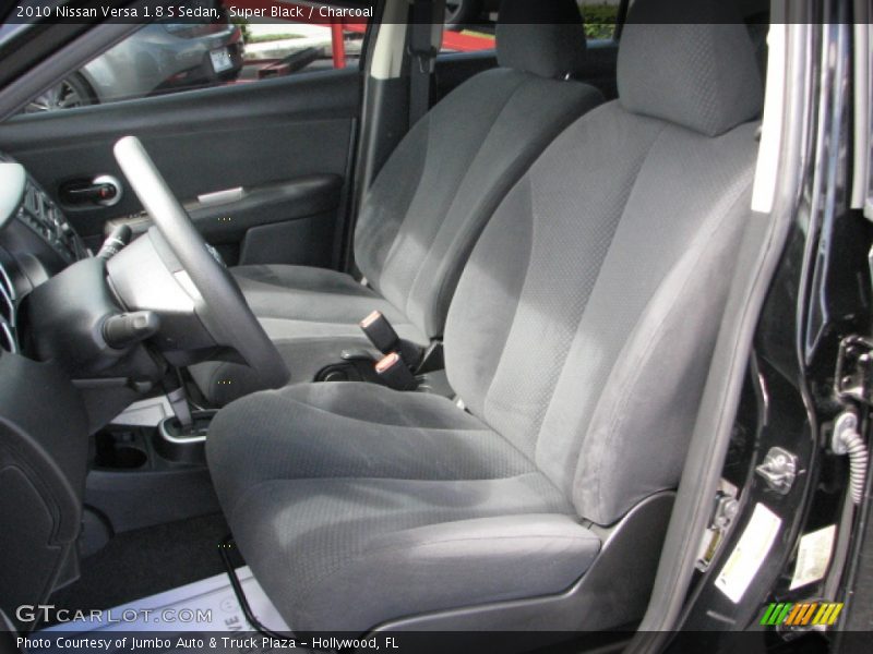 Super Black / Charcoal 2010 Nissan Versa 1.8 S Sedan